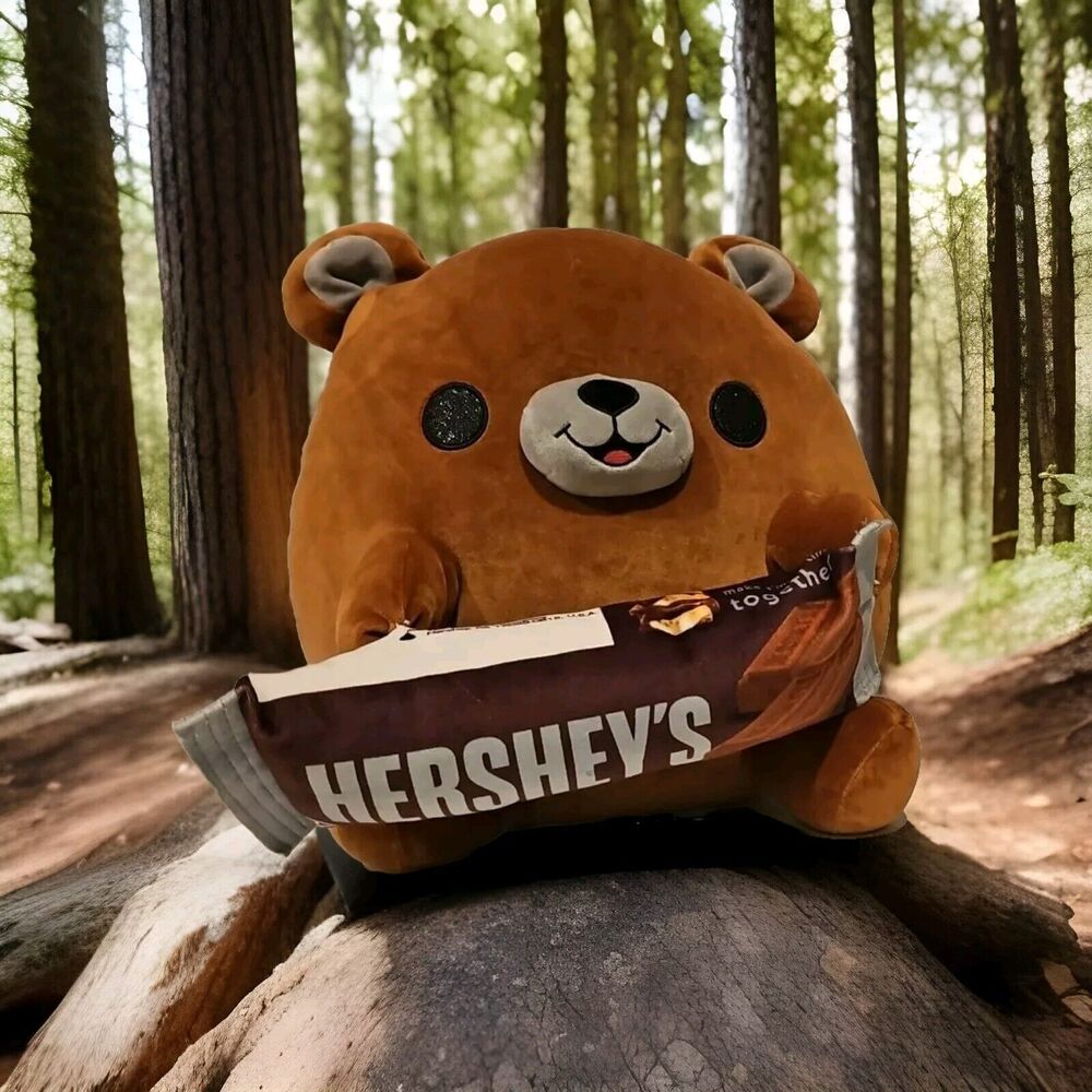 Zuru Snackle TERRY Bear 14” JUMBO Plush w/ HERSHEY’S CHOCOLATE Snackles